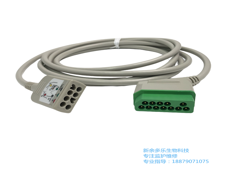 Nihon Kohden JC-906P 6 導(dǎo)聯(lián)心電圖干線電纜12針