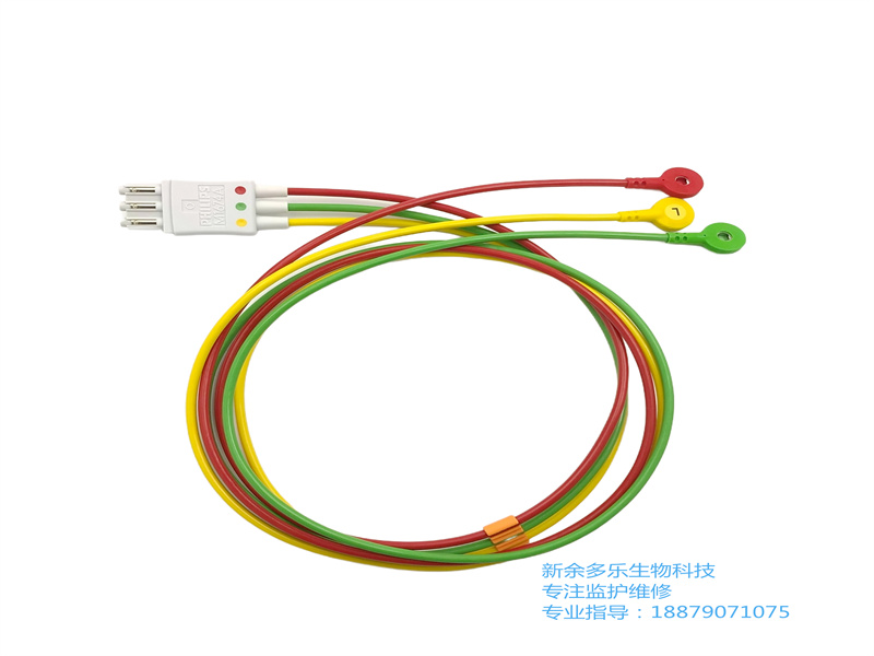 飛利浦 ECG 3 導(dǎo)聯(lián)線 Snap IEC ICU M1674A REF 989803145121