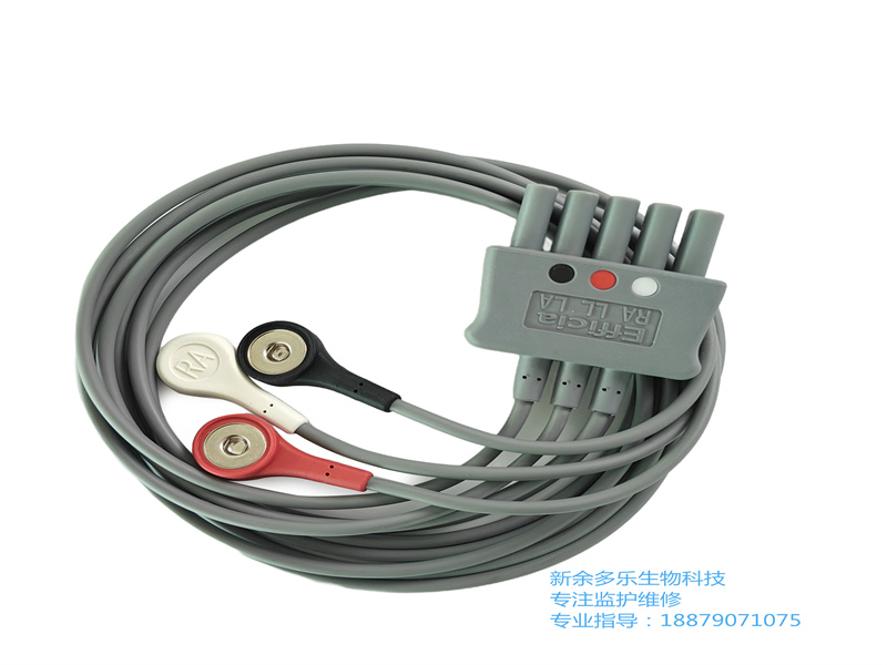 飛利浦 Efficia 3 導(dǎo)聯(lián)線Snap AAMI可重復(fù)使用心電圖EKG電纜 989803160671